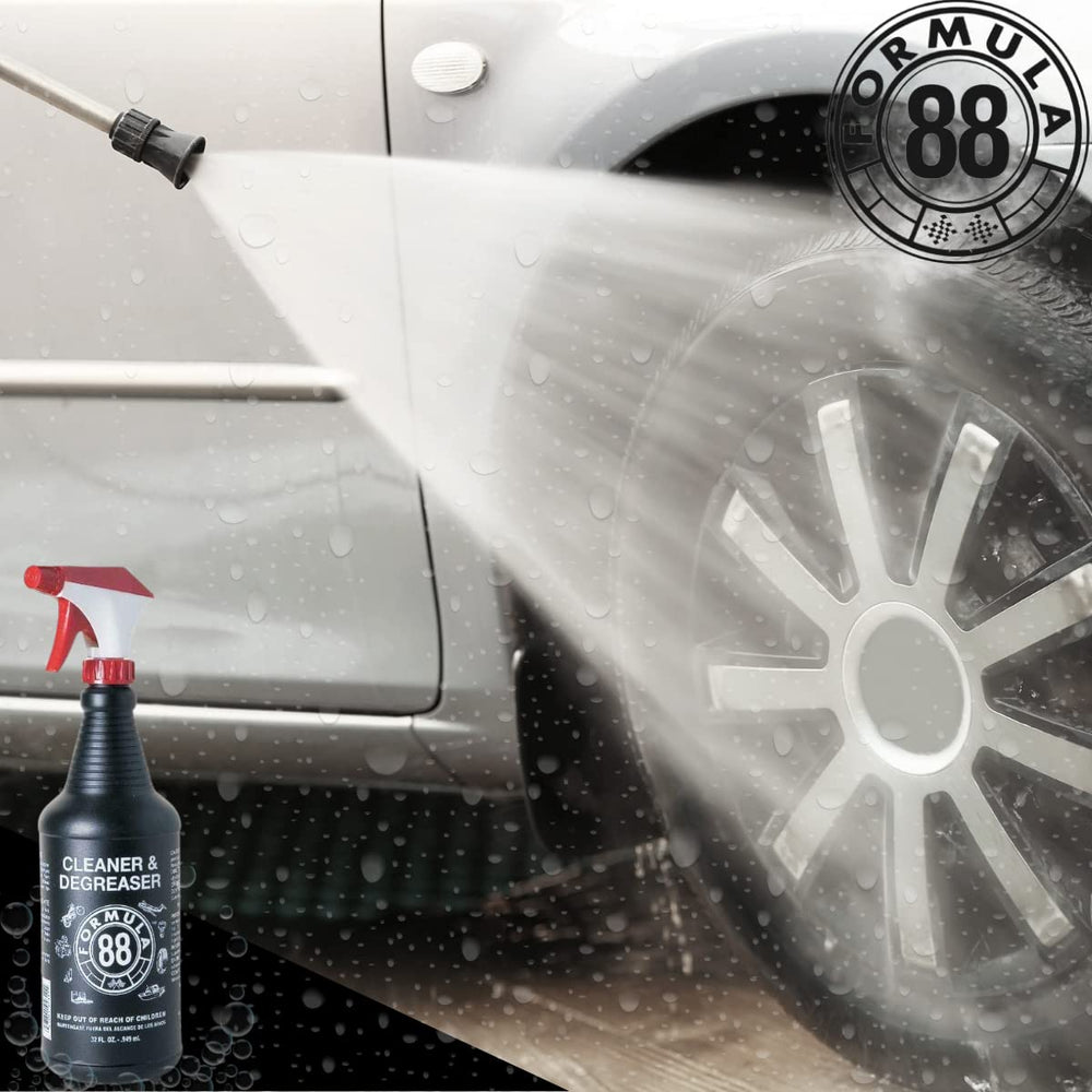 Hand holding Formula 88 32oz bottle to show scale and convenient spray use