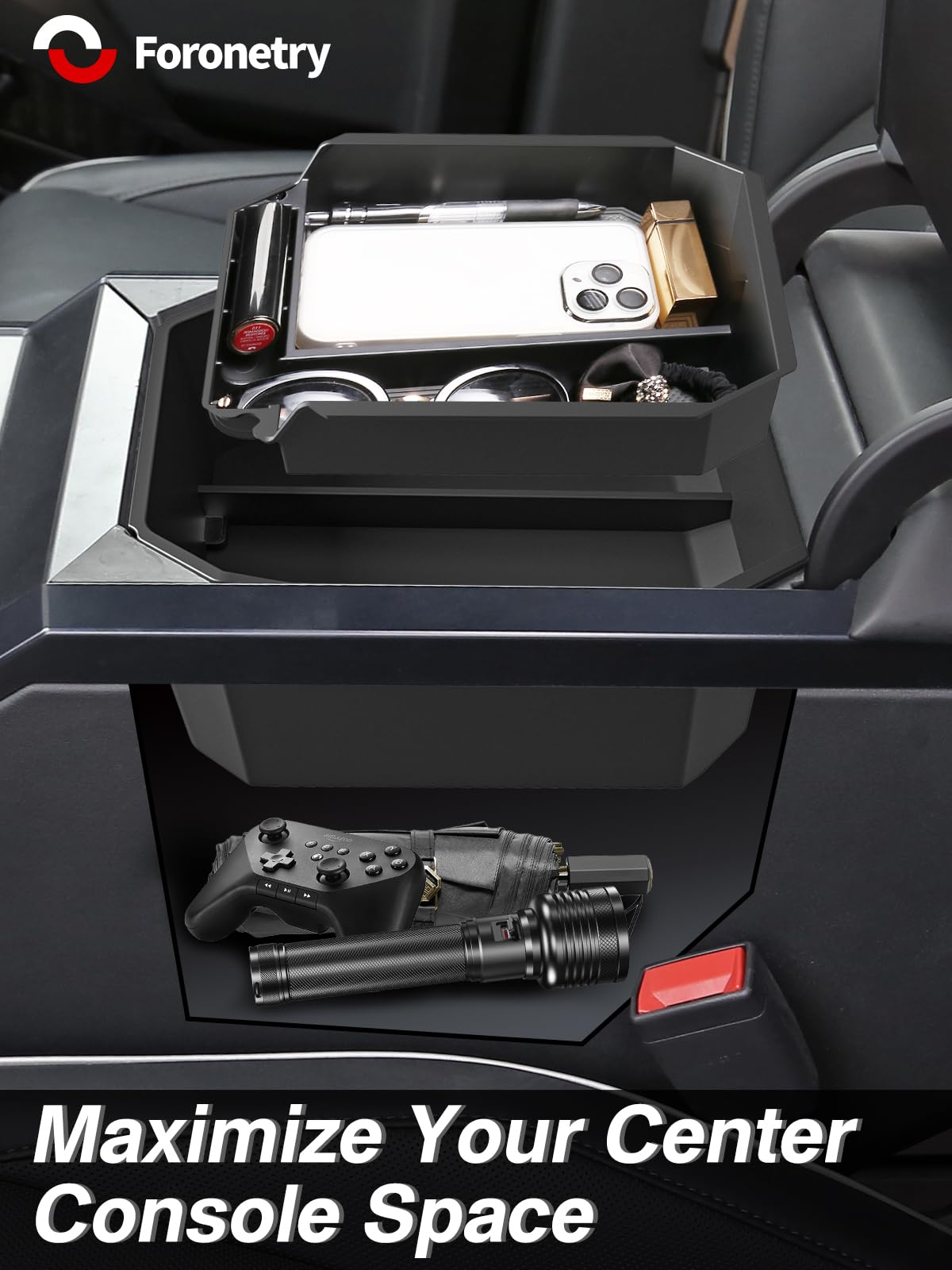 Foronetry cutout showing charging port access preserved and convenient