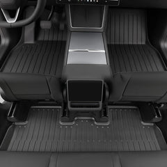 Foronetry frunk mat close-up showing durable TPE material for easy cleaning