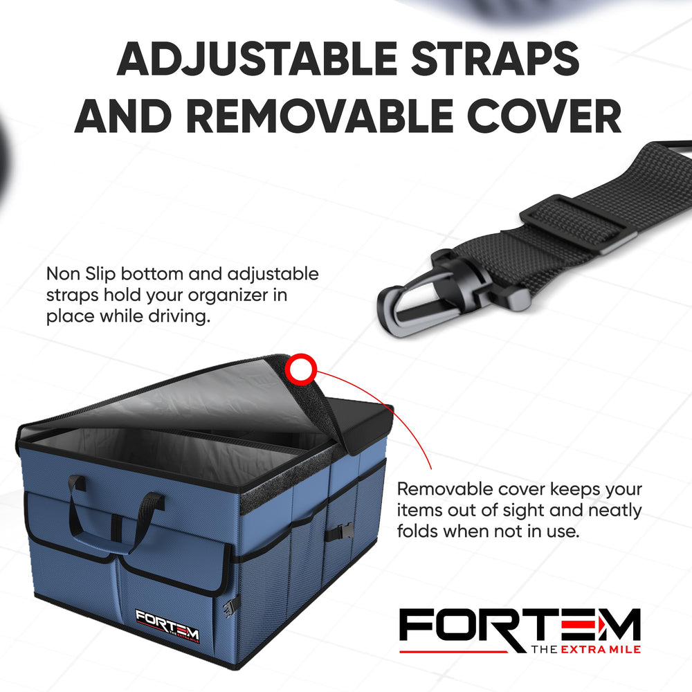 FORTEM collapsed flat for compact storage and easy portability