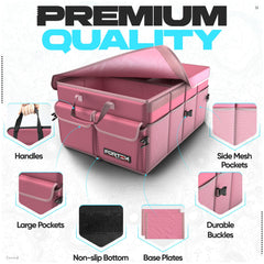FORTEM folded flat for compact storage and effortless portability