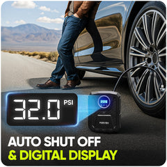 FORTEM LED flashlight activated for safer nighttime roadside work