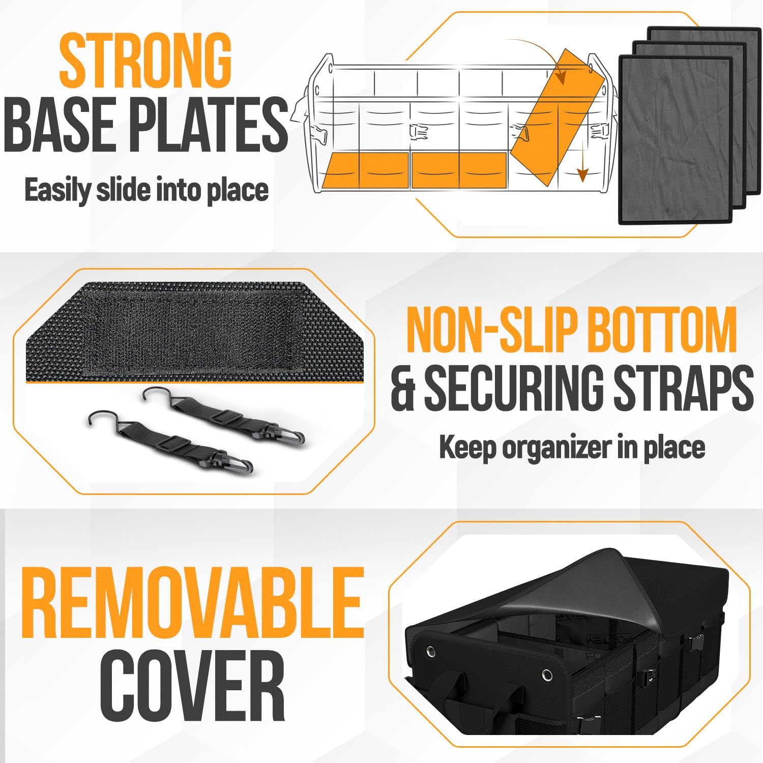 FORTEM two organizers linked together in an SUV offering modular storage expansion