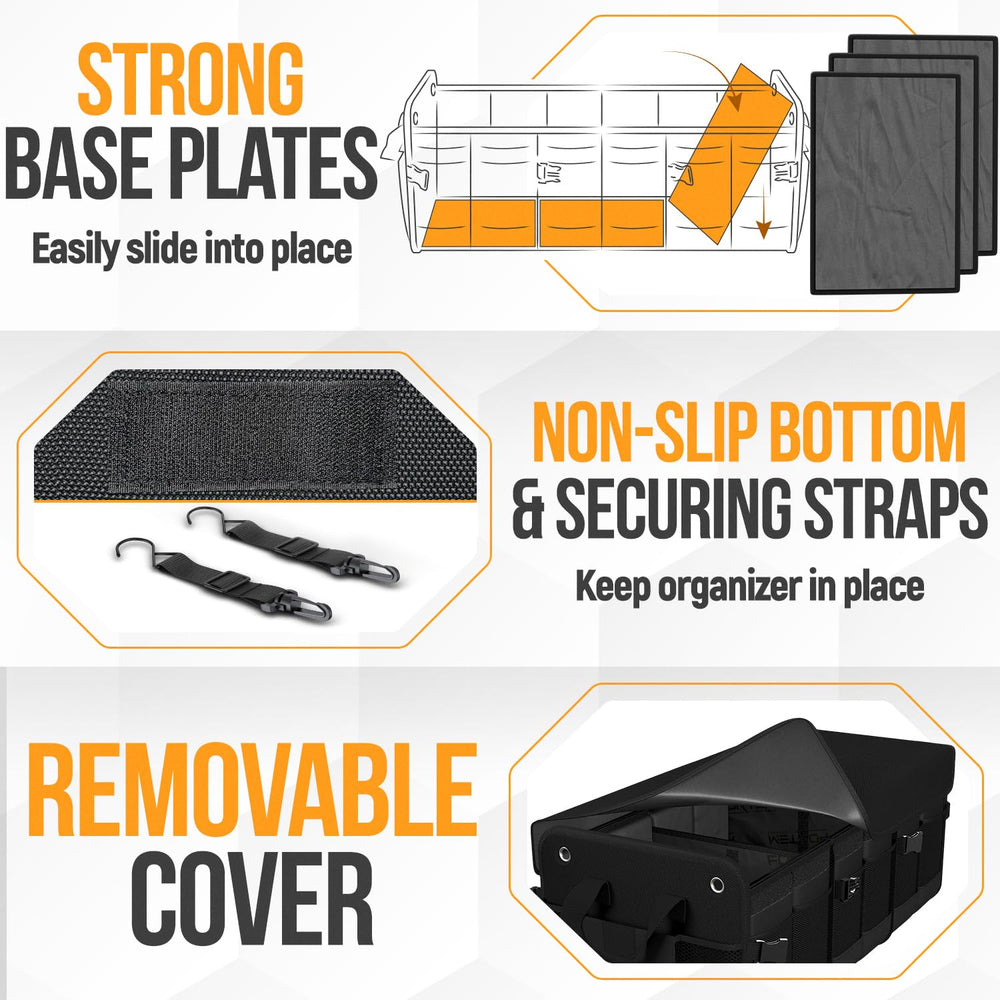 FORTEM two organizers linked together in an SUV offering modular storage expansion
