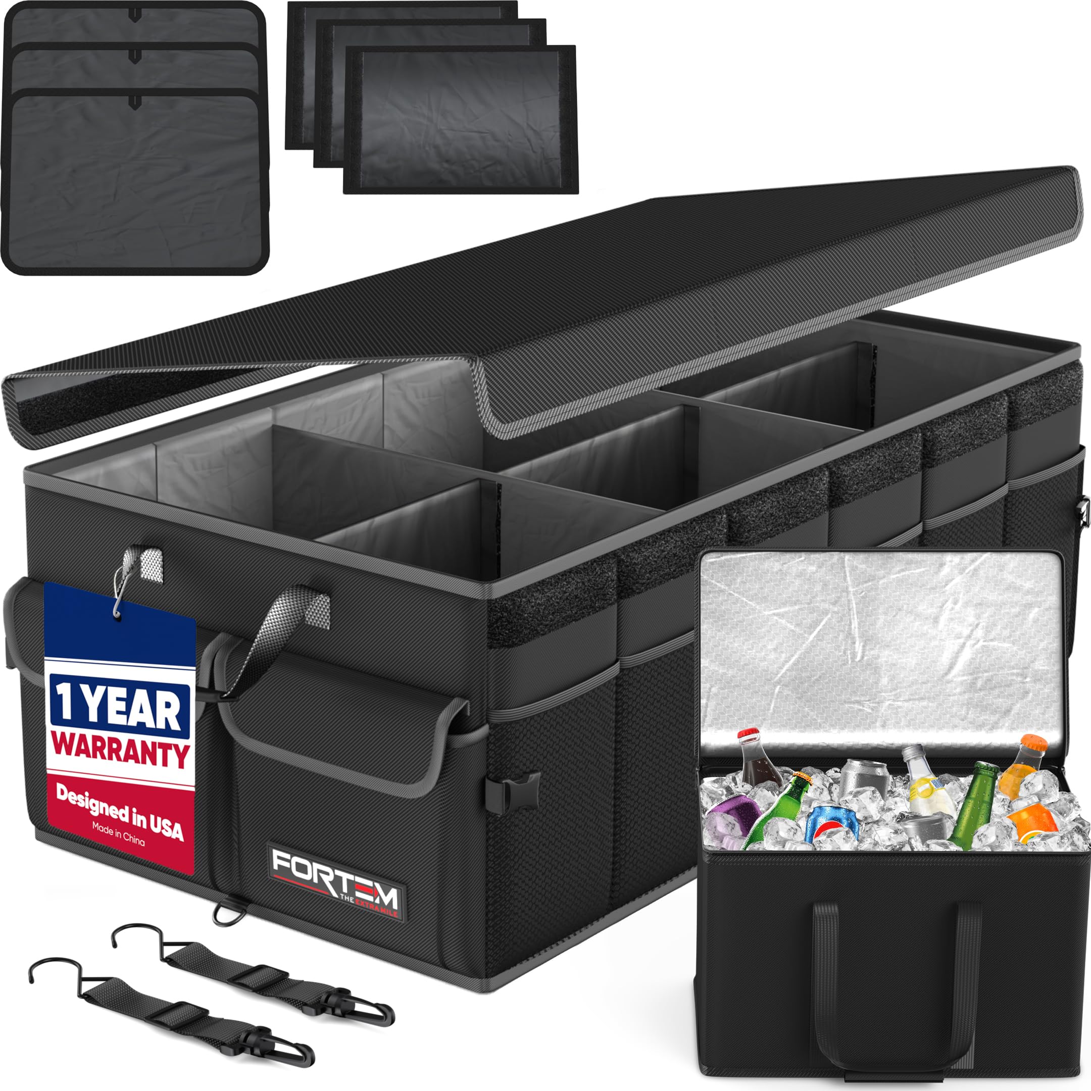 FORTEM front view showing sturdy box design and organized storage benefit