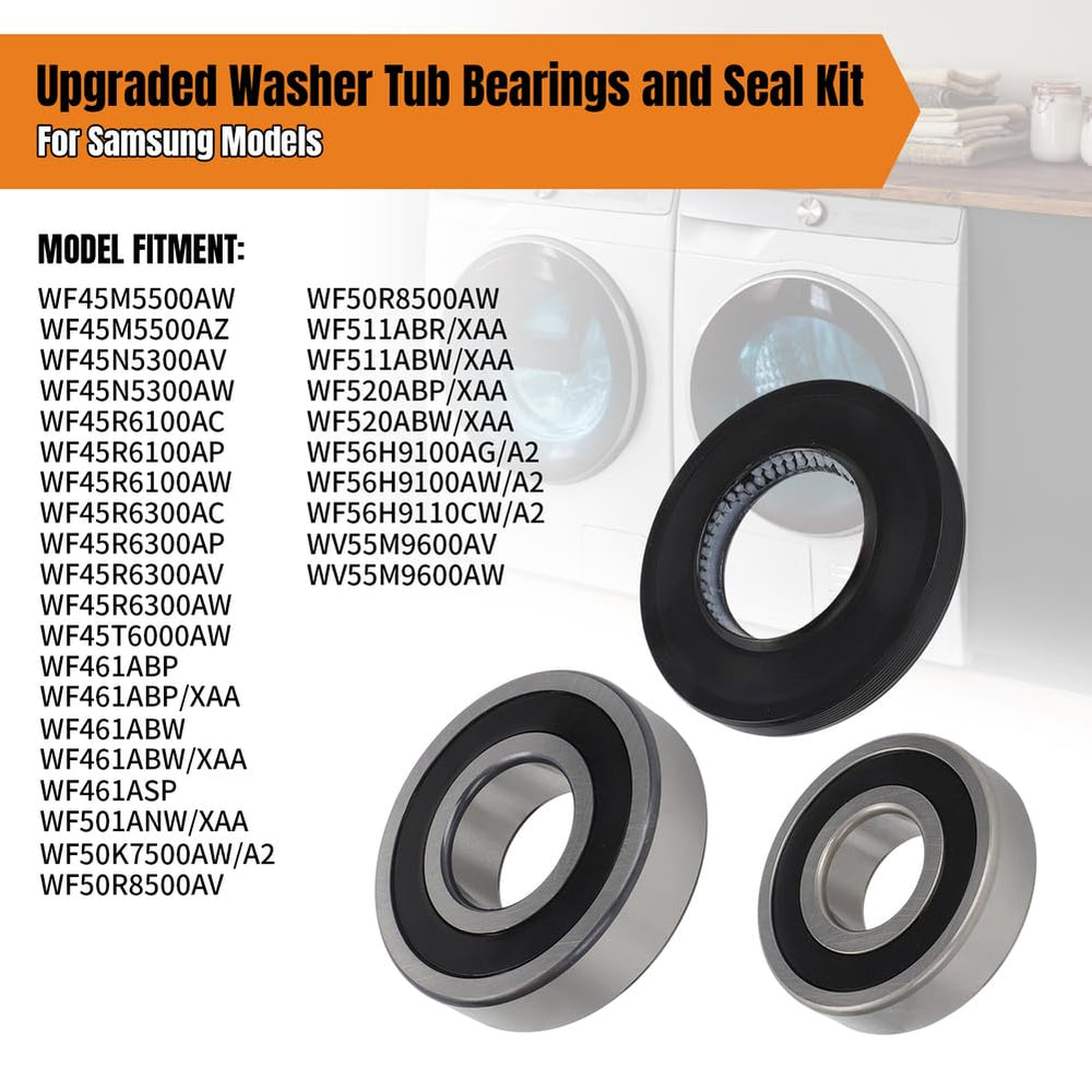Foruly bearings next to ruler for size comparison and correct fit confirmation