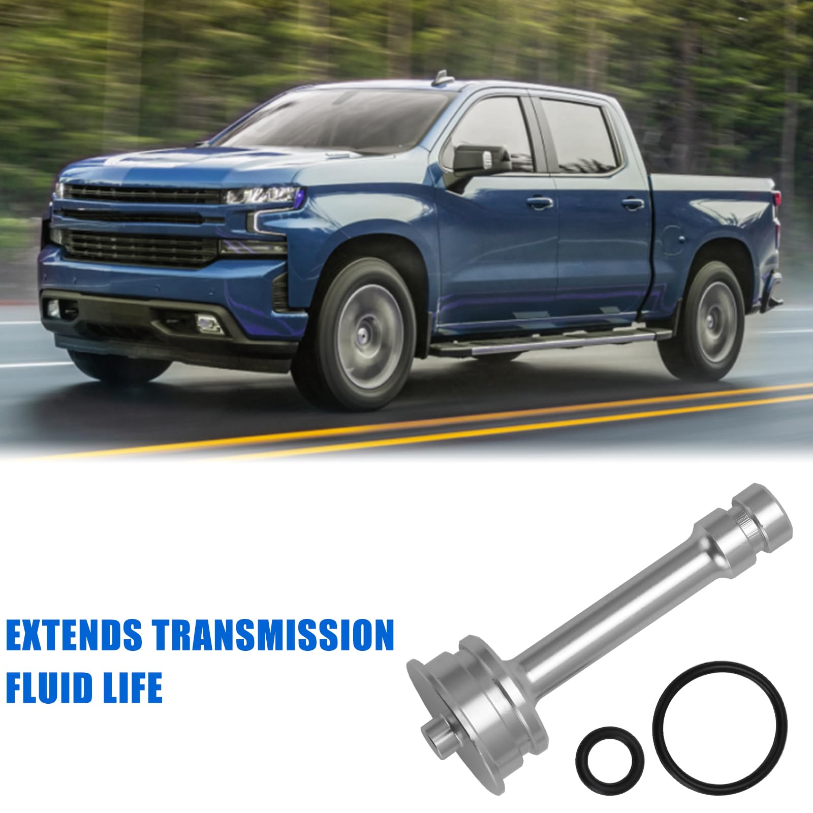 Foruly installed in transmission cooler port reducing external hose points