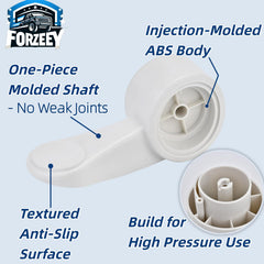 FORZEEY pedal installed on Dometic toilet demonstrating restored flush control benefit