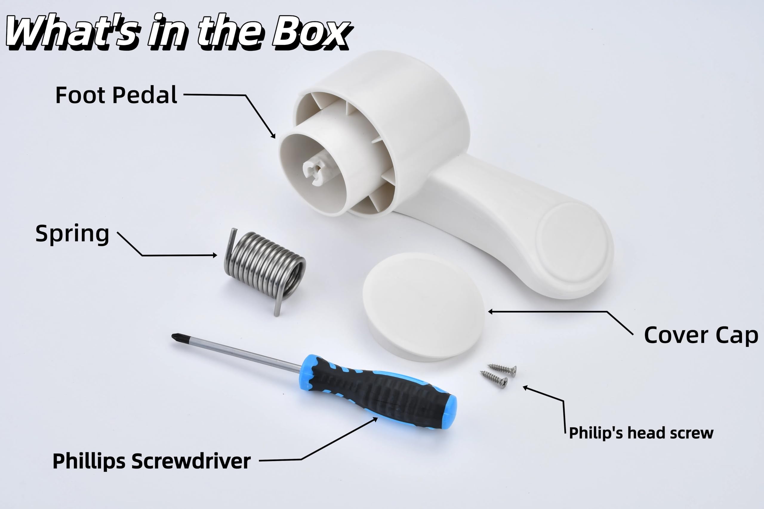 FORZEEY pedal in an RV bathroom scene demonstrating travel-ready reliability benefit