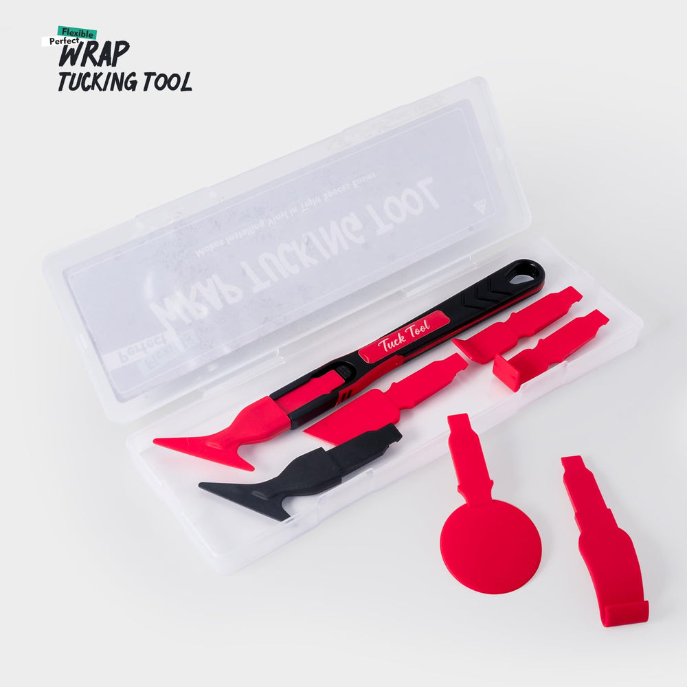 FOSHIO clear plastic case open with tools organized for quick access and transport