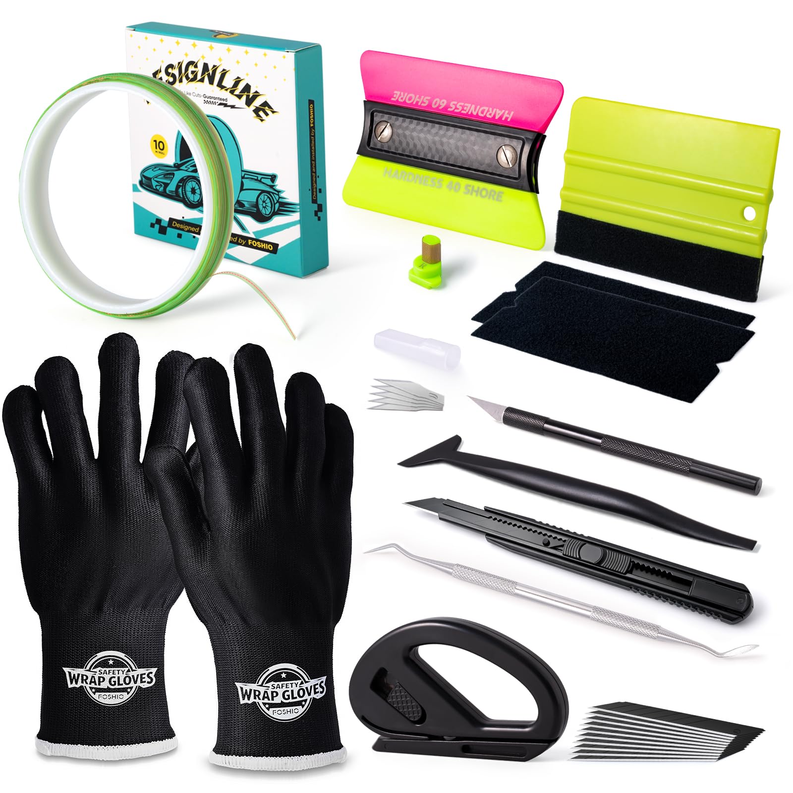 FOSHIO full kit laid out showing all tools and benefits
