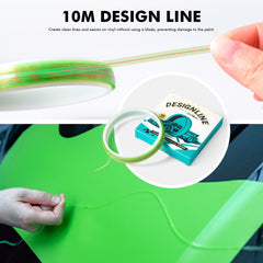 FOSHIO knife-less cutting tape close-up showing safe paint protection