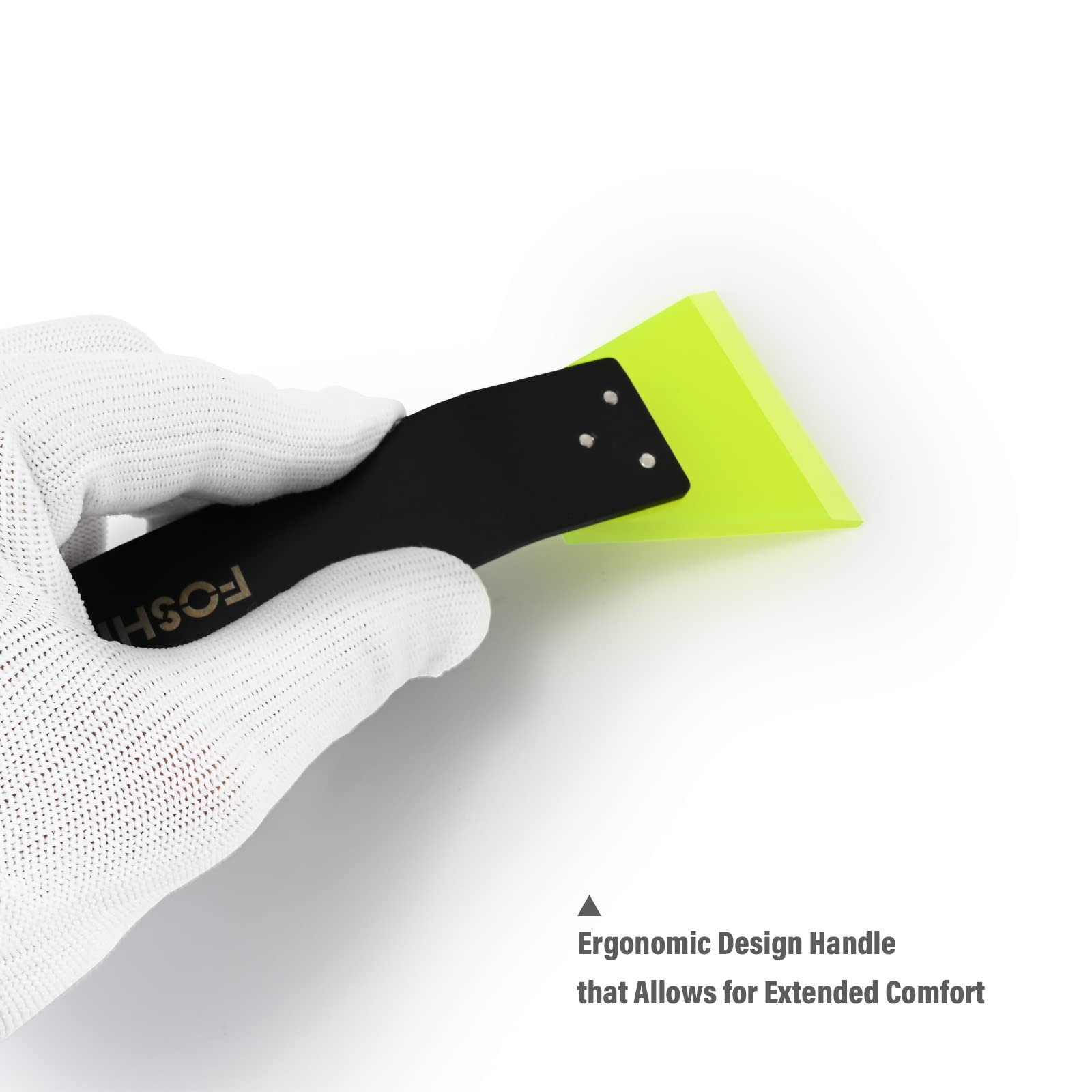 FOSHIO stainless steel handle detail showing durable grip and control