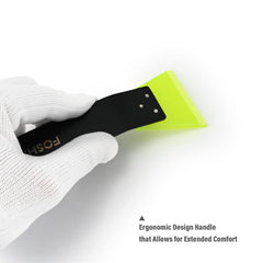 FOSHIO stainless steel handle detail showing durable grip and control