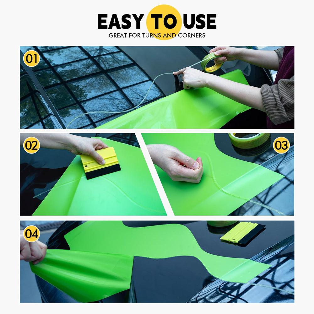 FOSHIO vinyl guard cutter detail protecting paint while cutting curves