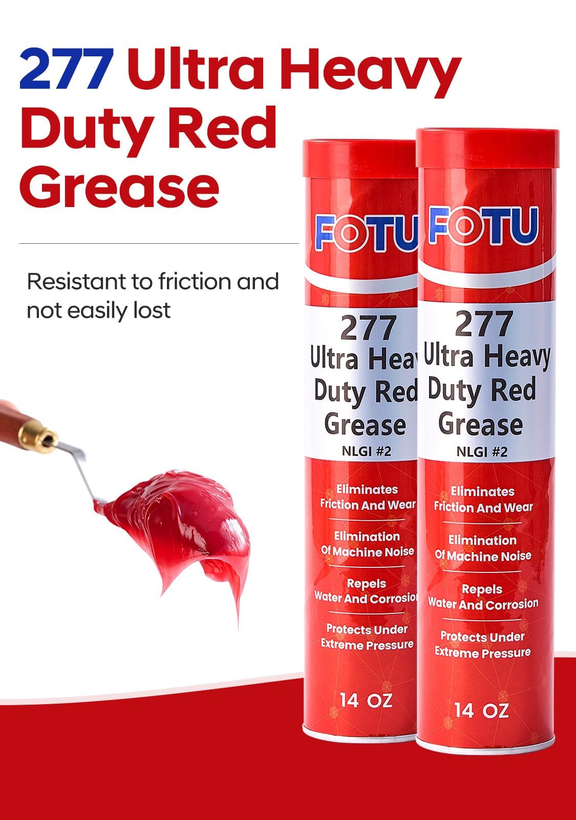 FOTU grease applied to wheel bearing illustrating protection and smooth lubrication