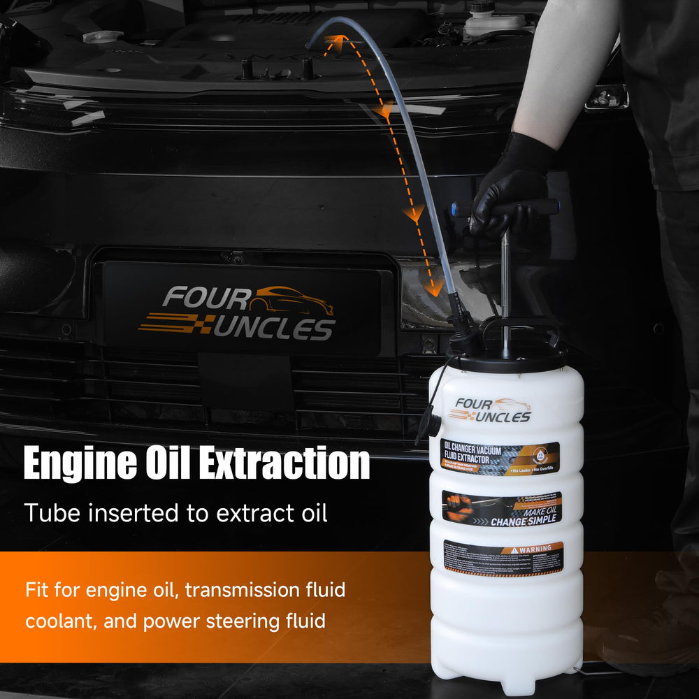 FOUR UNCLES brake bleeding hose detail for compatible brake fluid service