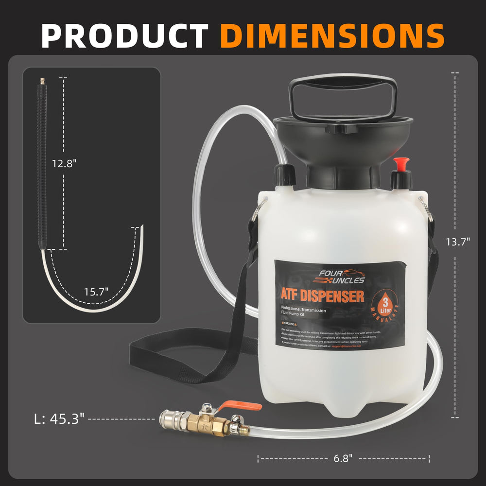 FOUR UNCLES kit displayed with tools for scale and portable shop convenience