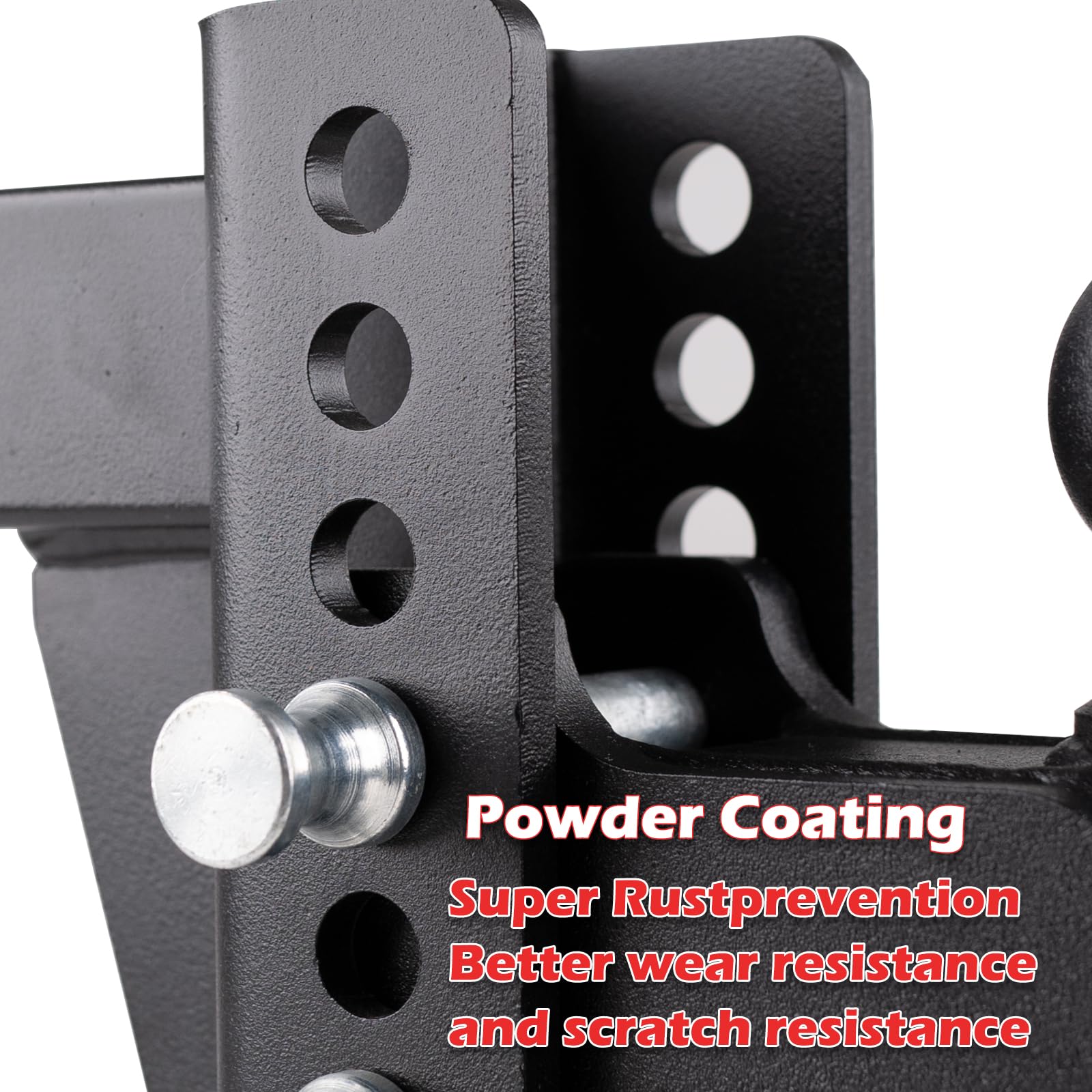 fouwick side profile highlighting quick adjustment pin for fast height changes