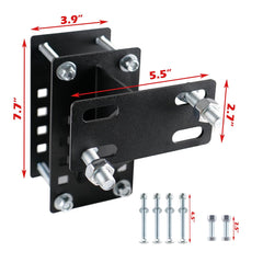 fouwick side profile on square tube demonstrating tight fit and anti-twist support