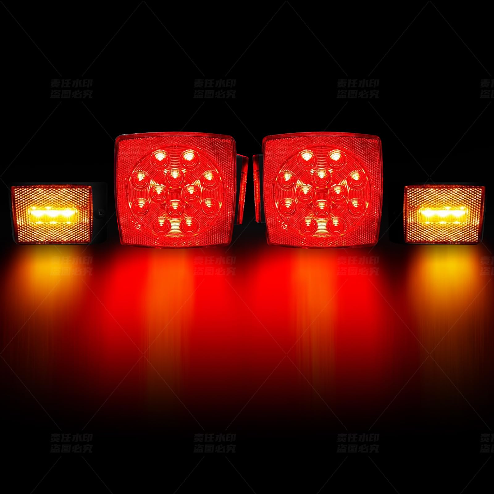fouwick lights beside ruler to show compact size and easy fitment