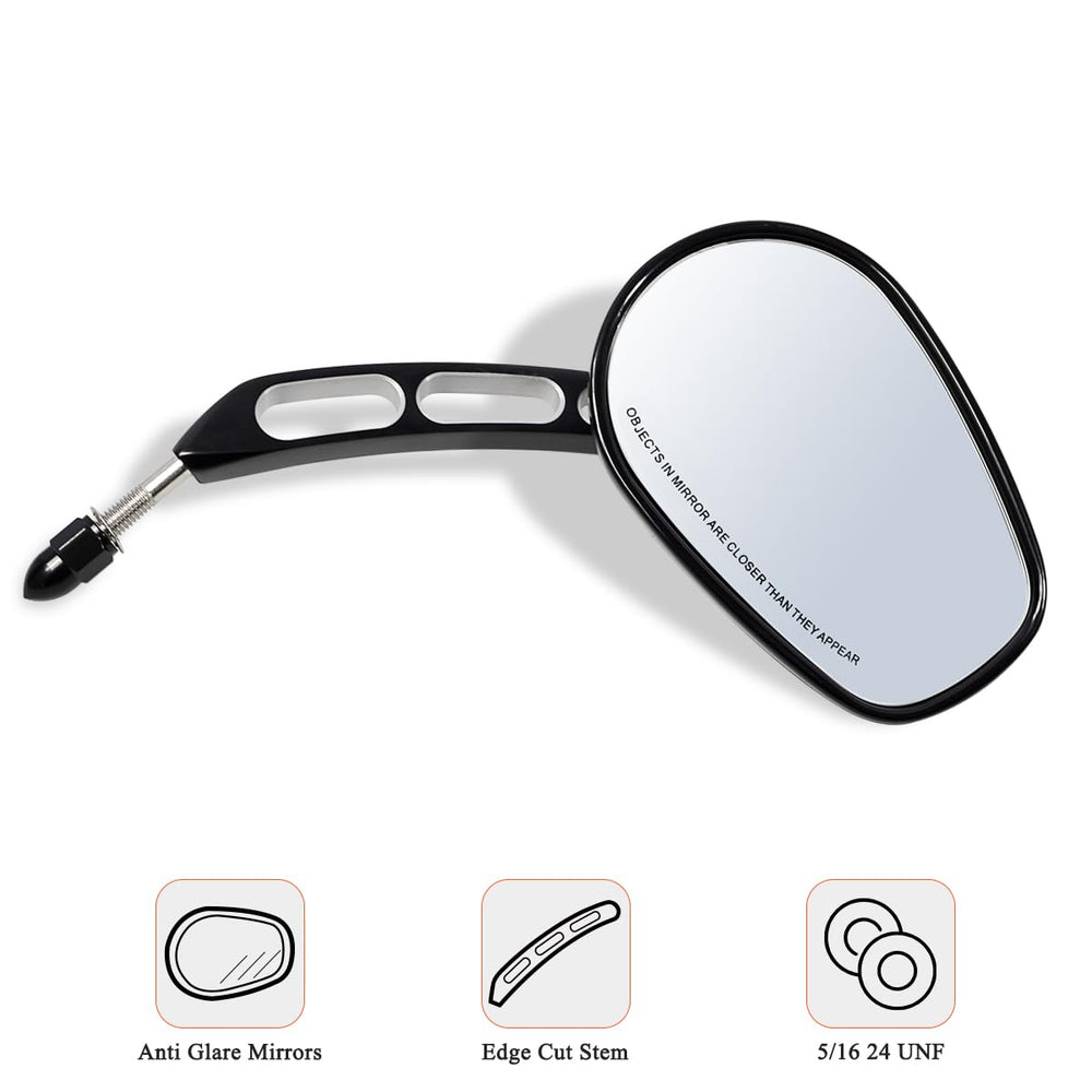 FOVPLUE mirror glass reflection showing white-clear glass and anti-glare benefit