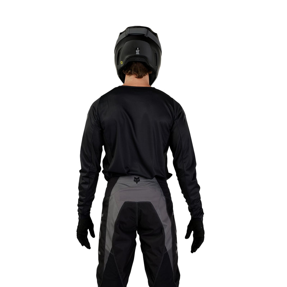 Fox Racing 180 Blackout worn by rider on dirt bike demonstrating mobility and airflow