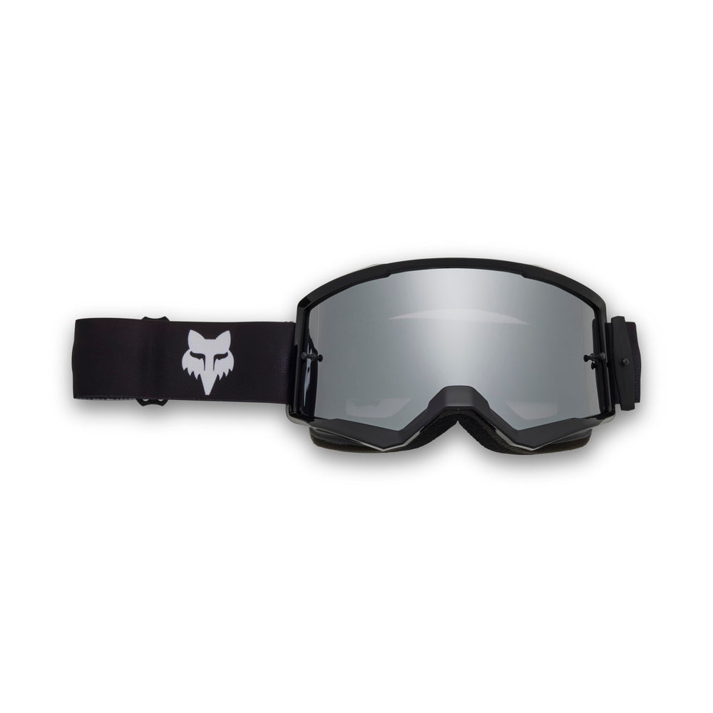 Fox Racing front view showing wide viewport and clear vision benefit