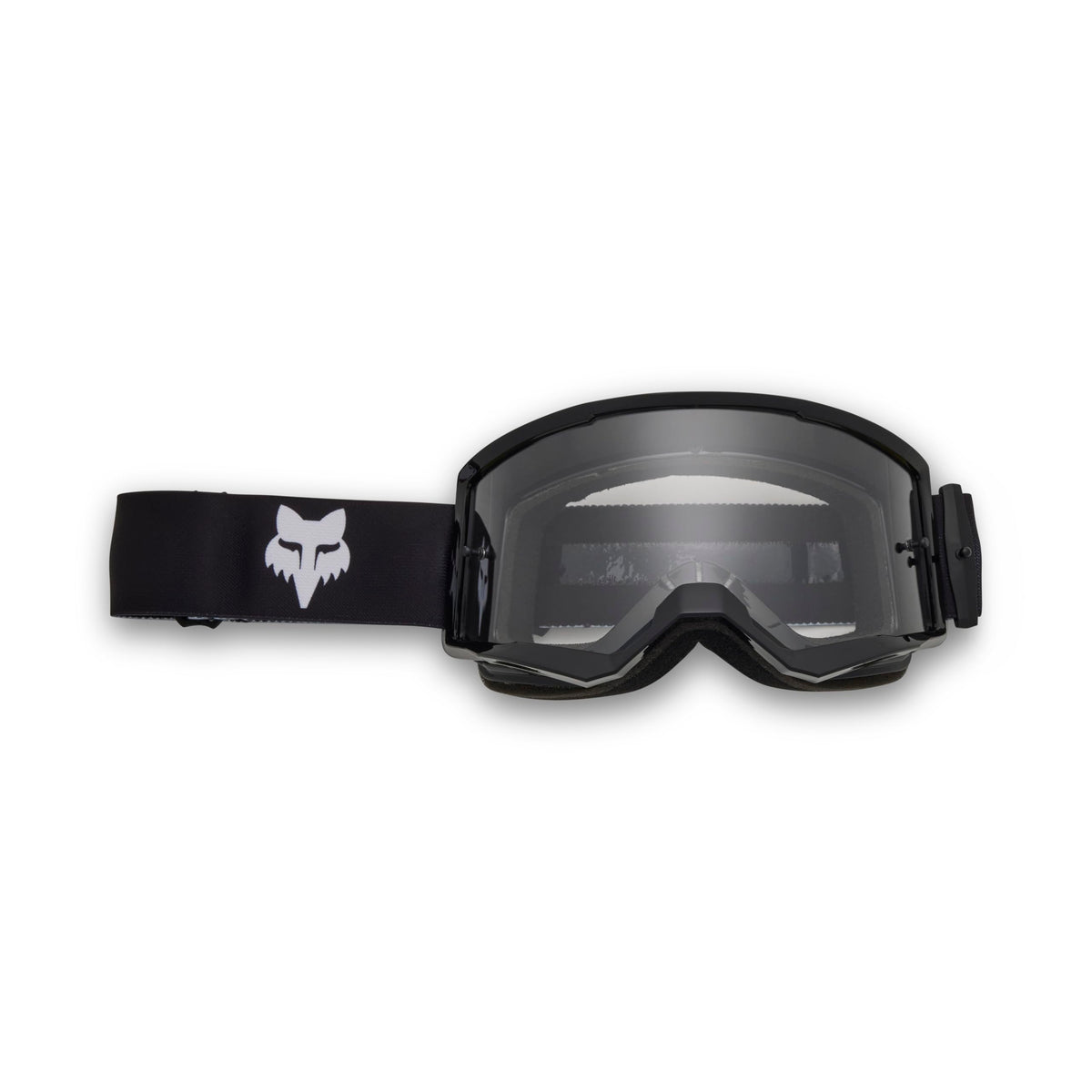 Fox Racing main goggle front view showing wide viewport and clear vision benefit
