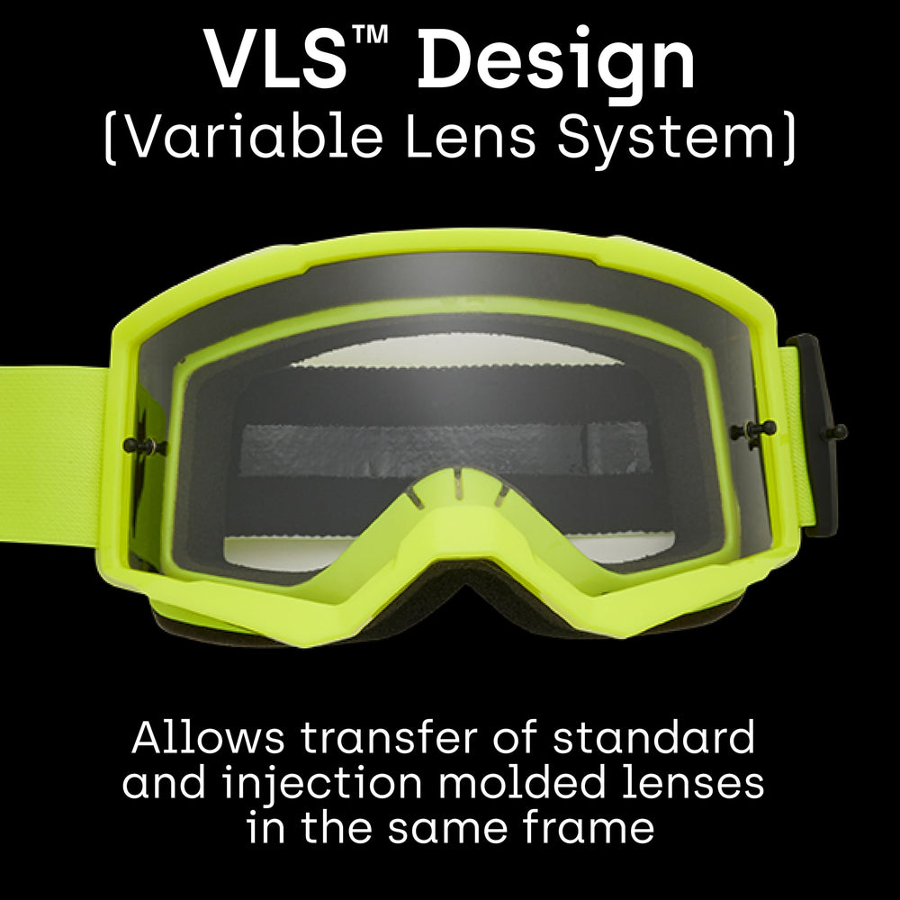 Fox Racing main goggle lexan lens reflecting light with UV protection benefit