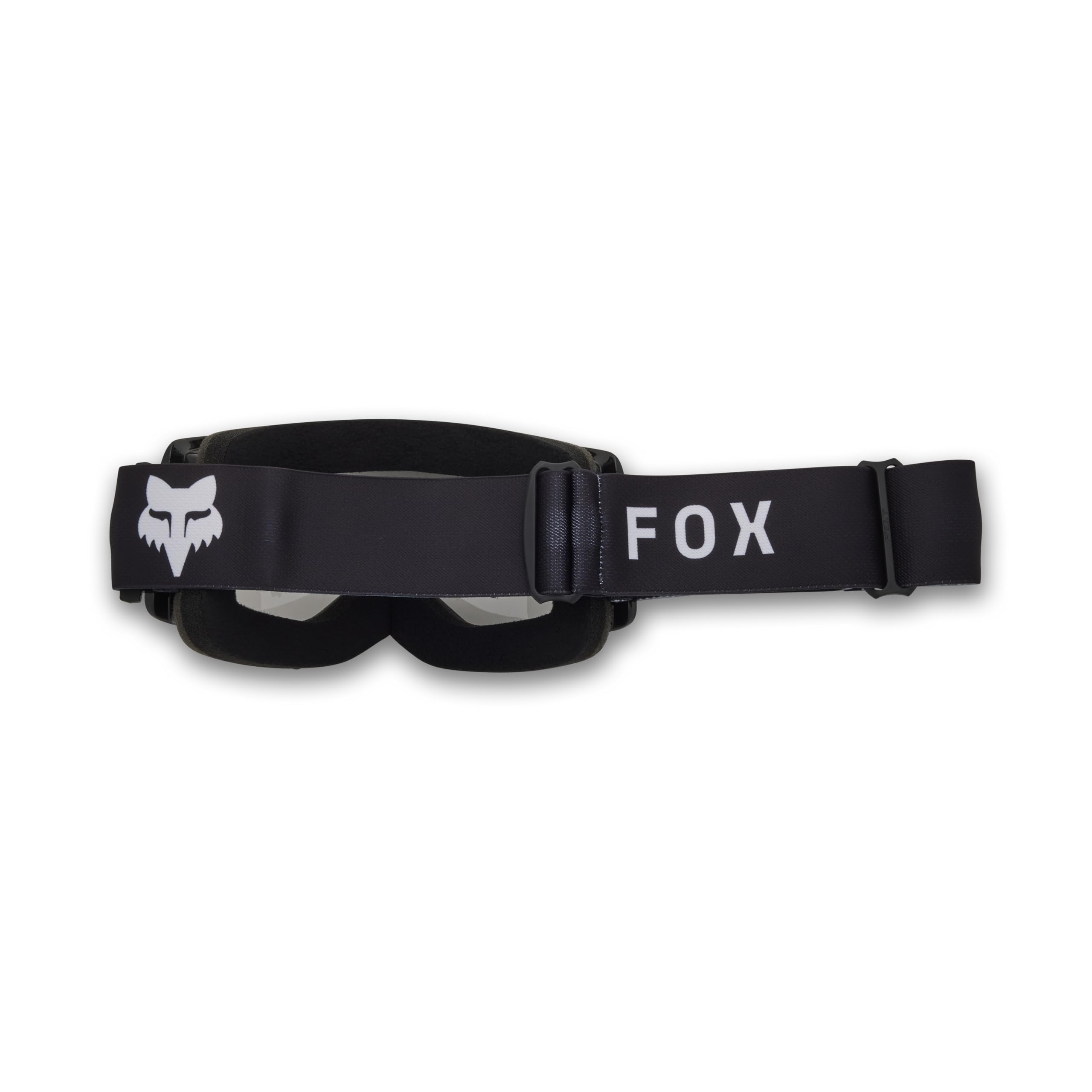 Fox Racing main goggle side profile highlighting secure fit and stability benefit