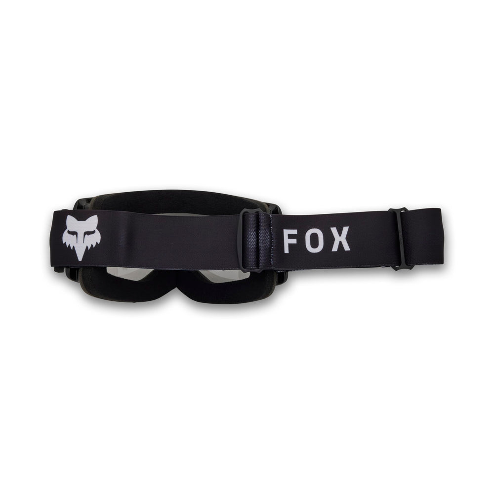 Fox Racing main goggle side profile highlighting secure fit and stability benefit