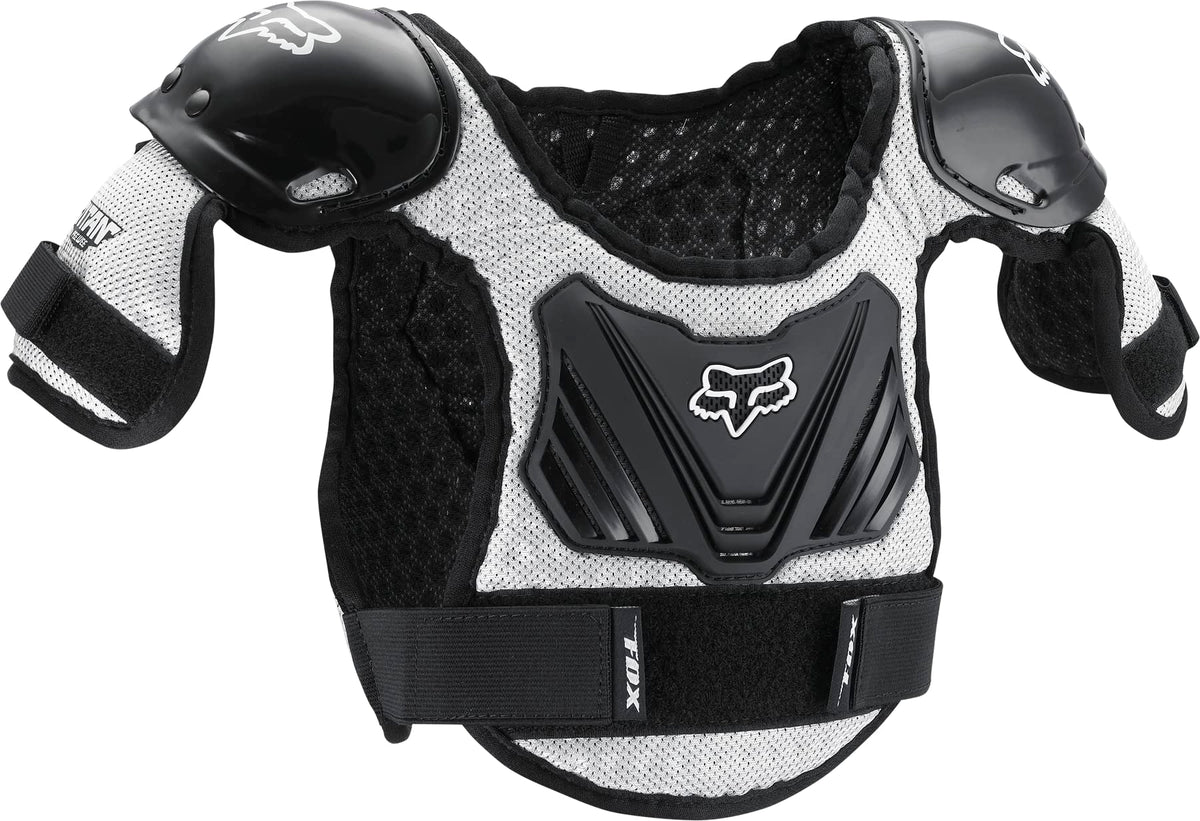 Fox Racing peewee titan front view showing breathable protection and fit