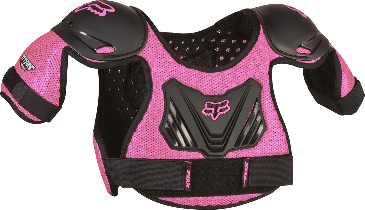 Fox Racing Peewee Titan front view showing compact protection and mobility