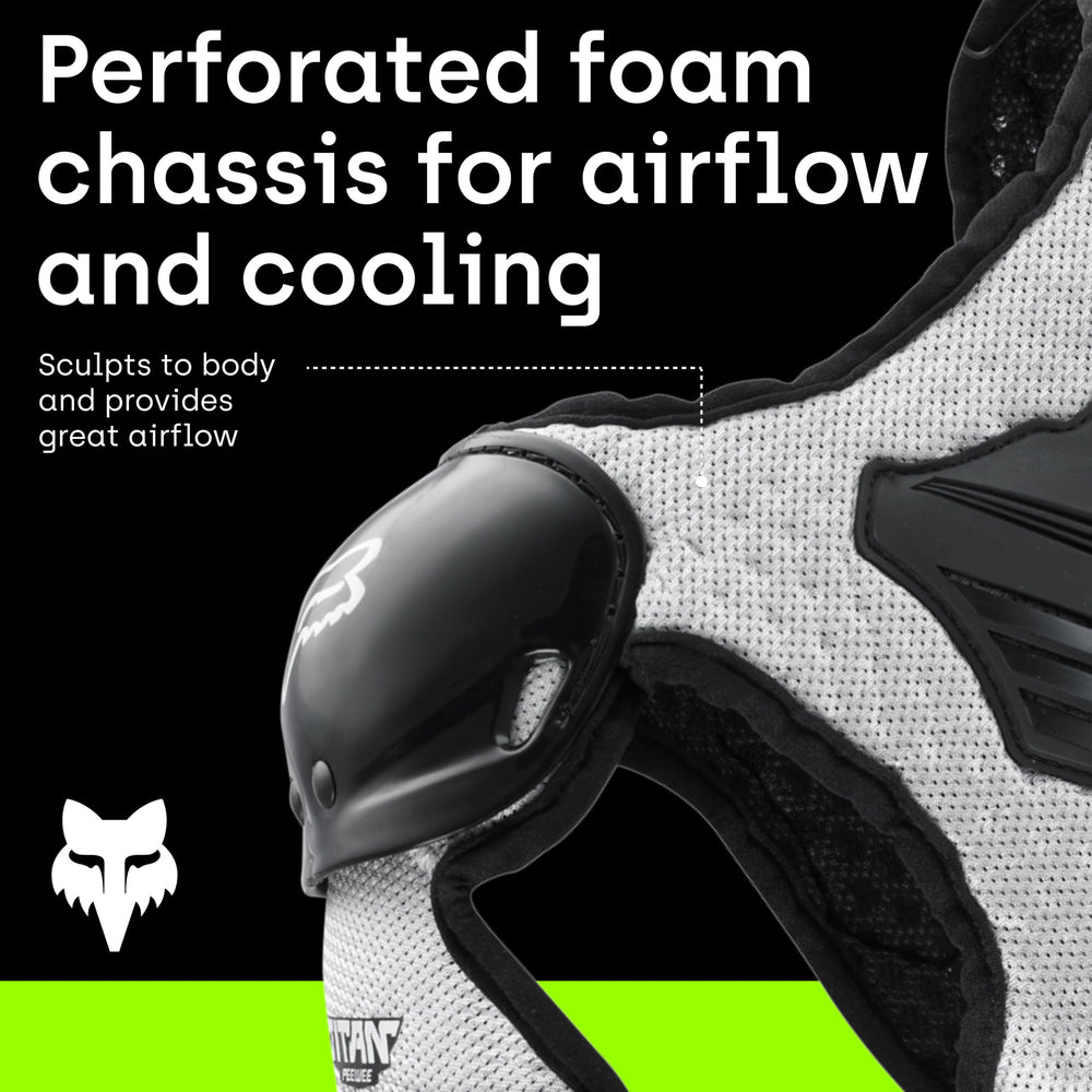 Fox Racing side profile showing slim design and unobstructed movement