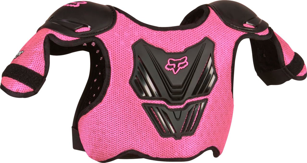Fox Racing Peewee Titan side profile highlighting extended coverage and fit