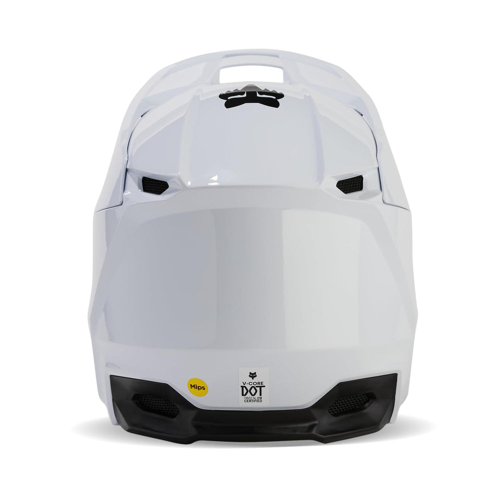 Fox Racing V Core magnetic visor release close-up illustrating easy breakaway to reduce torque