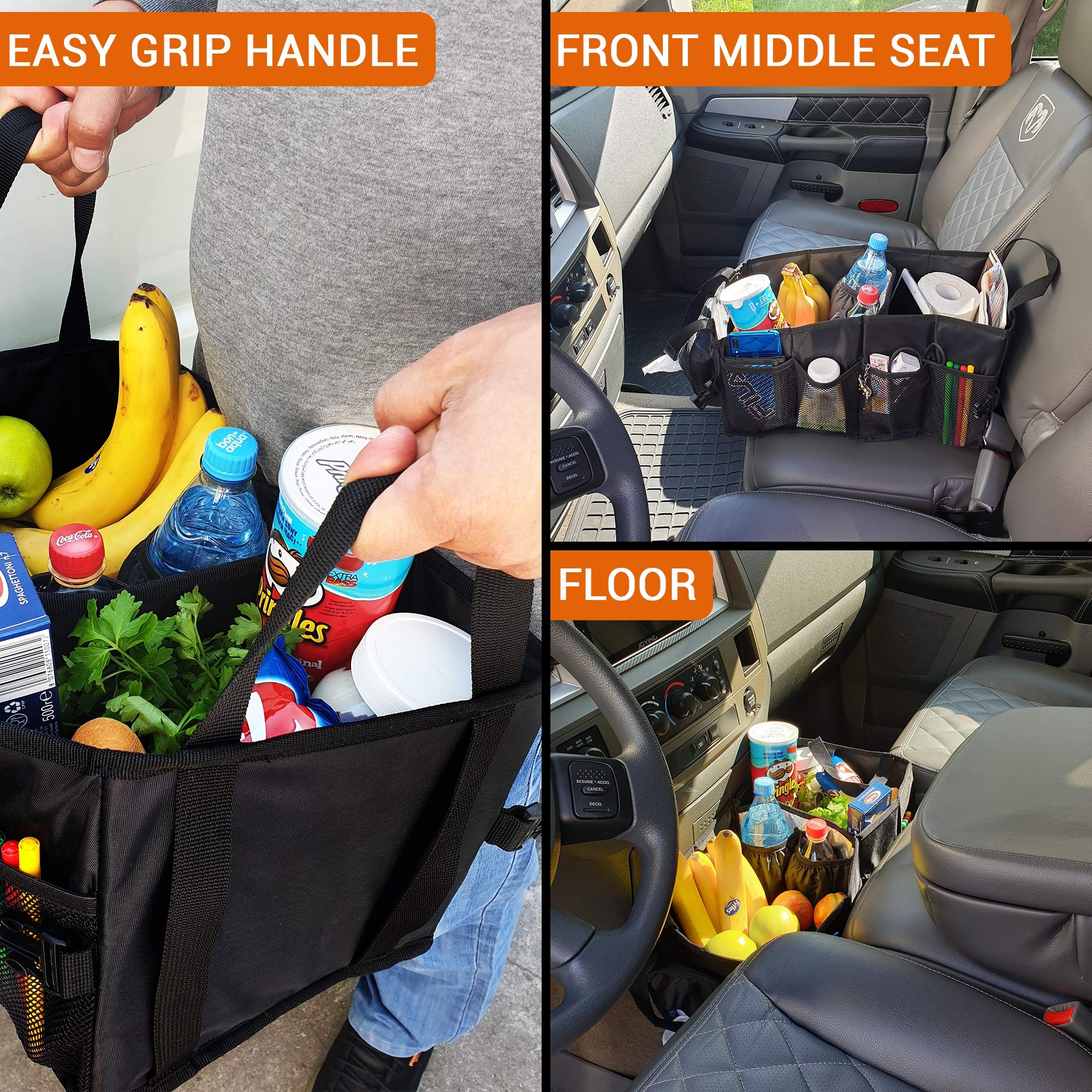 FoxBox in trunk storing groceries and gear to maximize cargo neatness