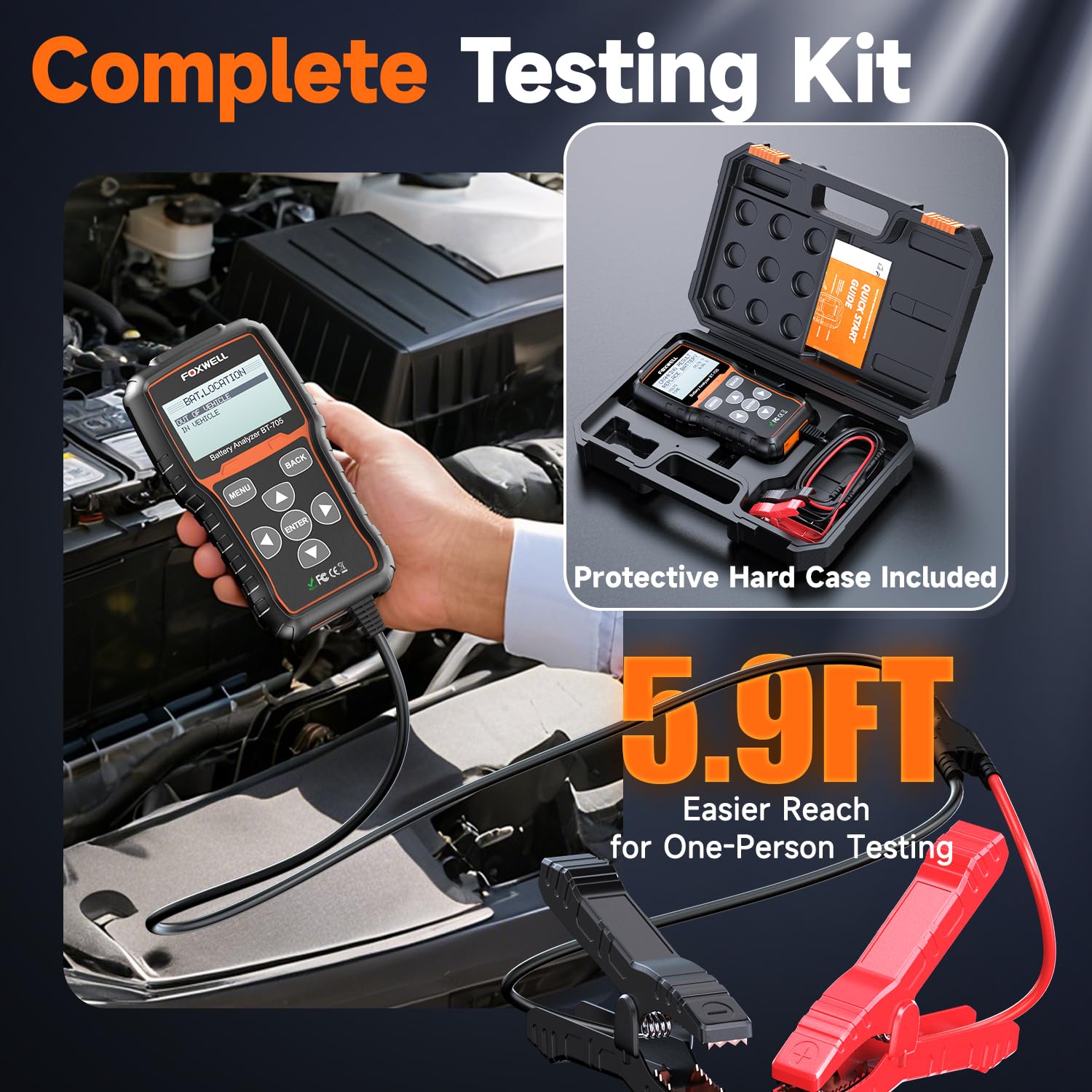 FOXWELL BT705 capturing cranking voltage while engine starts for starter checks