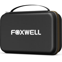FOXWELL front view of protective carrying case showing secure closure and compact design