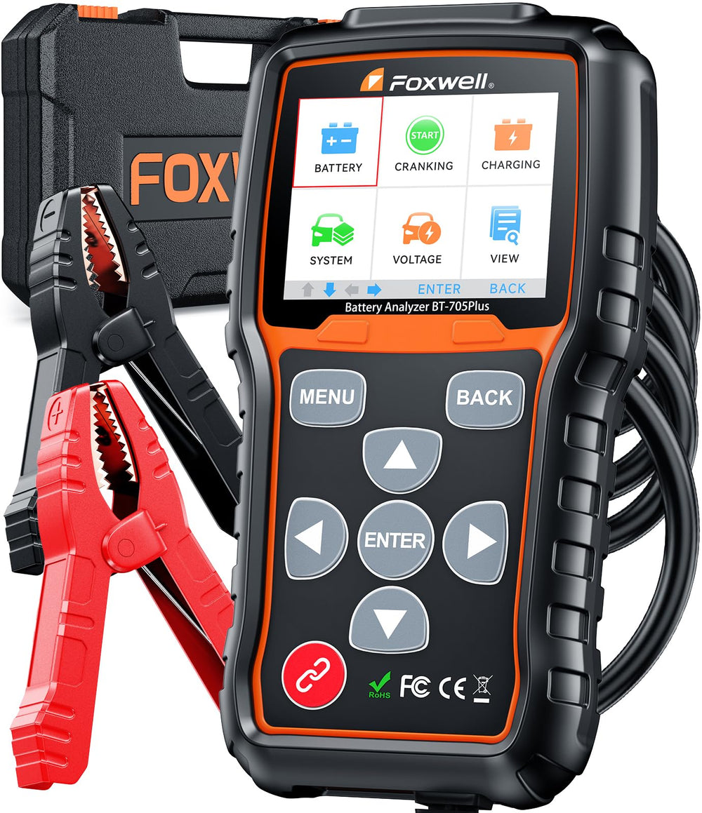 FOXWELL front panel view showing buttons and intuitive layout for faster diagnostics