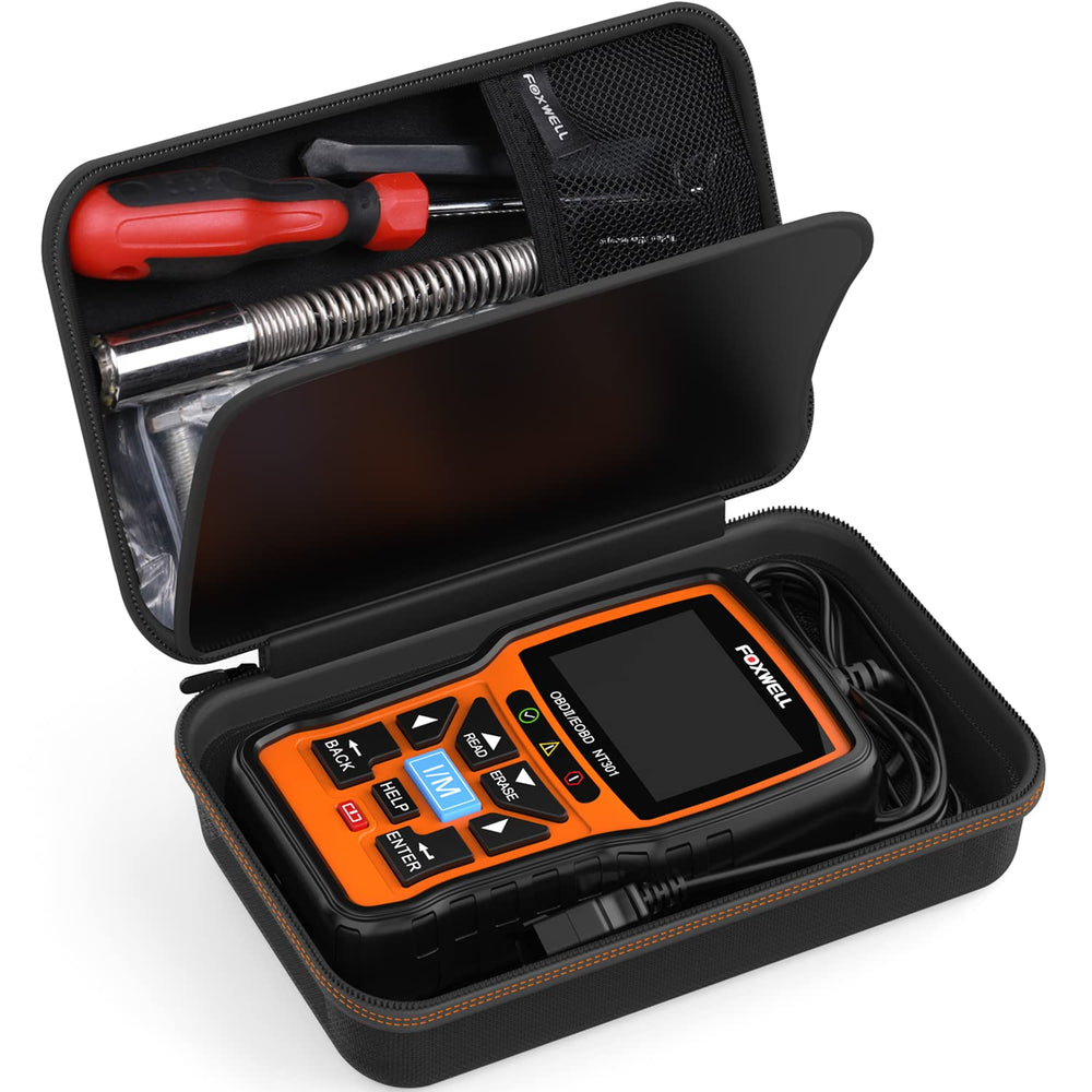FOXWELL interior pocket detail holding cables for organized accessory storage
