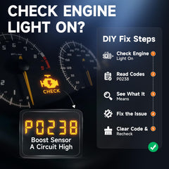 FOXWELL NT301 Plus plugged into a car OBD2 port to get fast engine code and live data readings