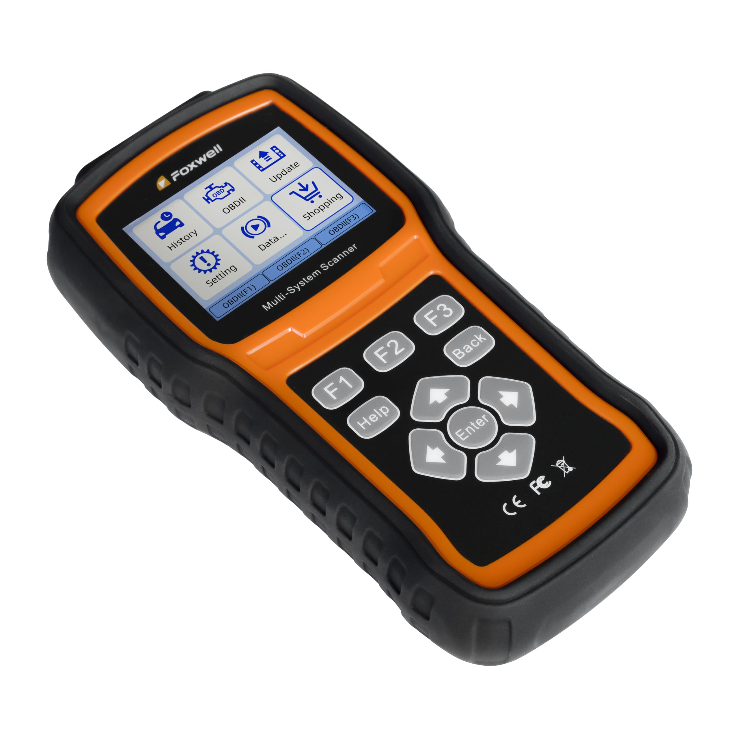 FOXWELL NT530 performing EPB activation on vehicle brake system showing active test advantage