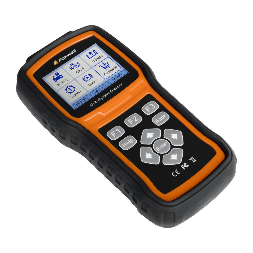 FOXWELL NT530 performing EPB activation on vehicle brake system showing active test advantage