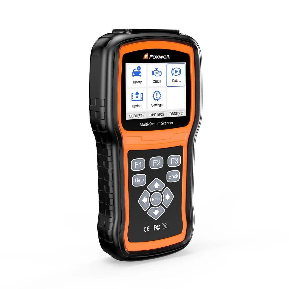 FOXWELL NT530 printed health report beside the device for clear customer documentation