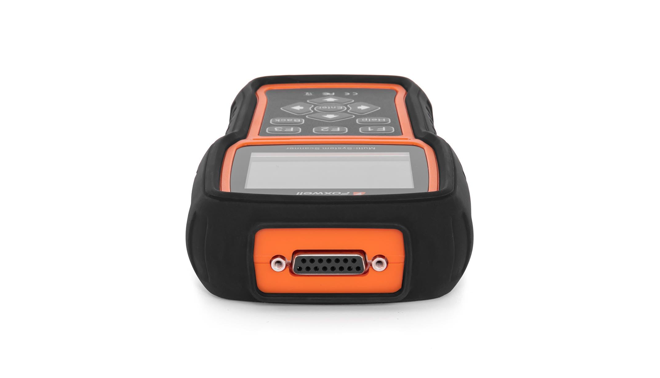 FOXWELL NT530 packaging with cables and manual illustrating complete kit convenience benefit
