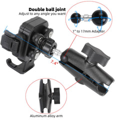 FPN arm and rubber-coated ball joint offering 360° adjustment