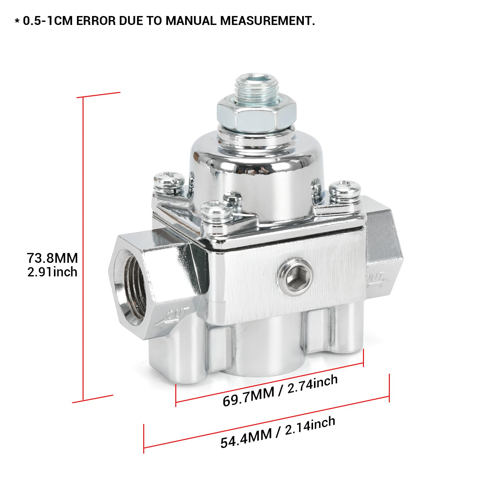 FQRANBO close-up of adjustment knob and scale for precise tuning benefit