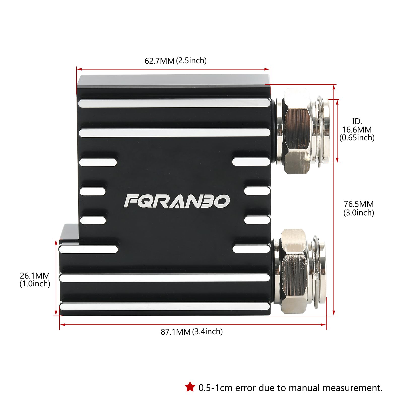 FQRANBO close-up billet aluminum finish highlighting corrosion resistance